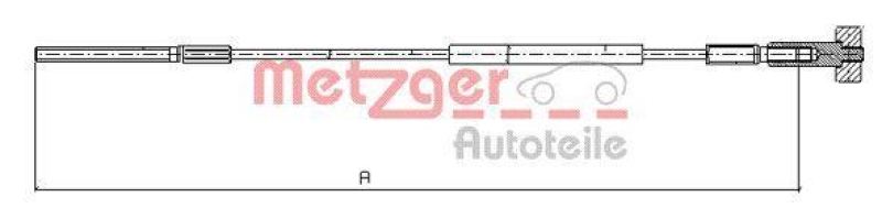 METZGER Seilzug, Feststellbremse 115936