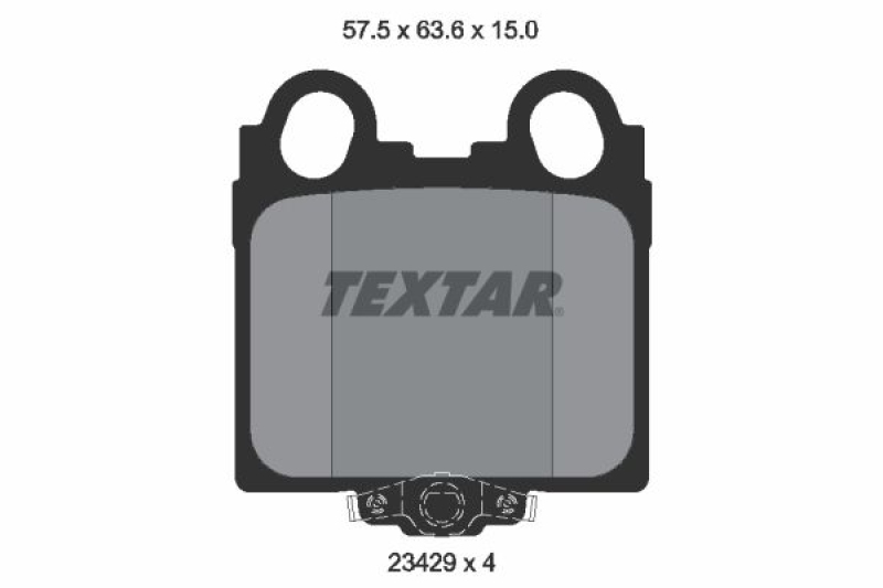 TEXTAR Bremsbelagsatz, Scheibenbremse 2342901