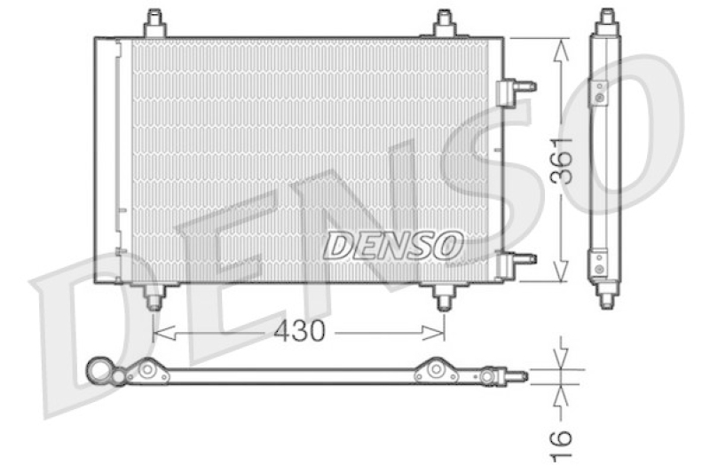 DENSO Kondensator, Klimaanlage