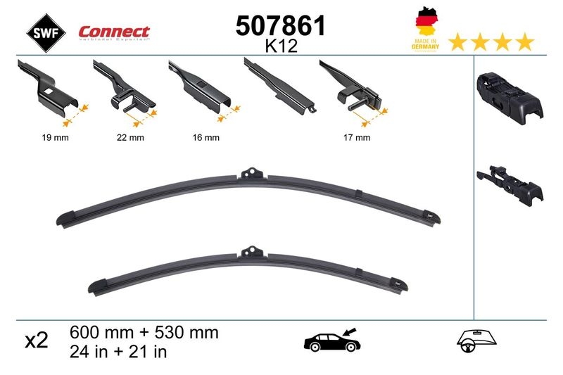 SWF Wischblatt CONNECT MADE IN GERMANY