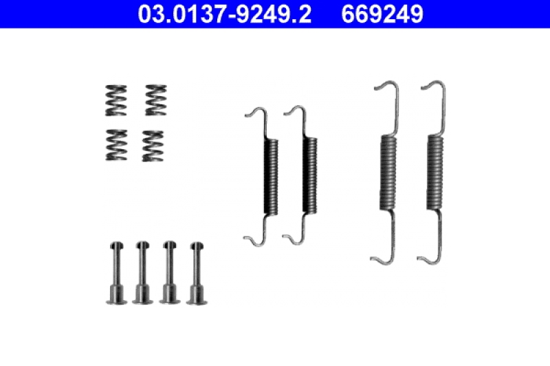 ATE Accessory Kit, parking brake shoes