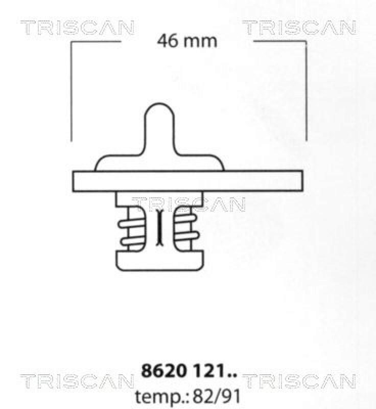 TRISCAN Thermostat für Kühlmittel / Kühlerthermostat