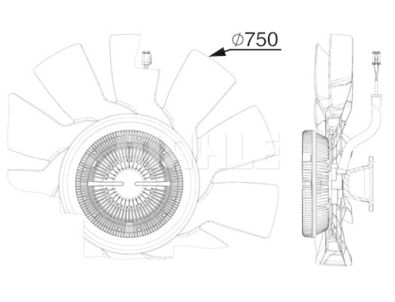 MAHLE Fan, engine cooling BEHR *** PREMIUM LINE ***