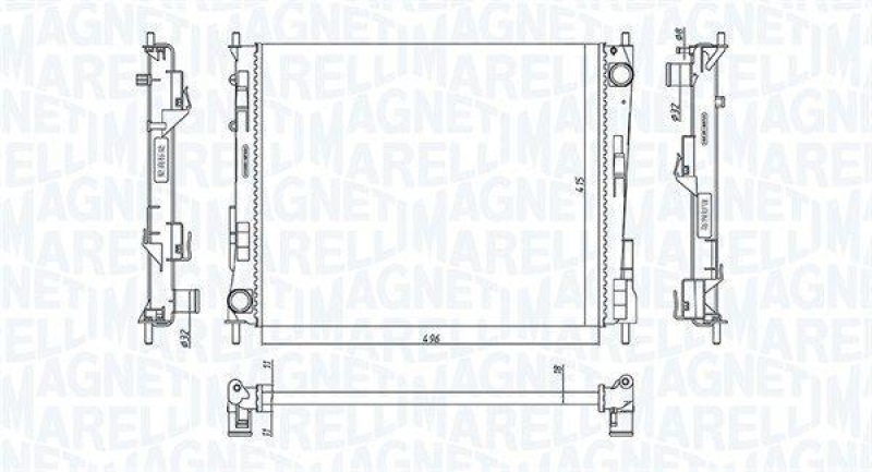 MAGNETI MARELLI Kühler, Motorkühlung