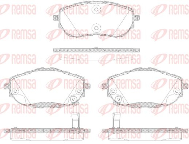 KAWE Brake Pad Set, disc brake