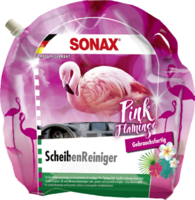 SONAX Reiniger, Scheibenreinigungsanlage ScheibenReiniger gebrauchsfertig Pink Flamingo