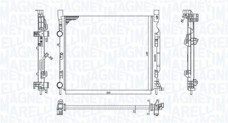 MAGNETI MARELLI K&uuml;hler, Motork&uuml;hlung 350213186900