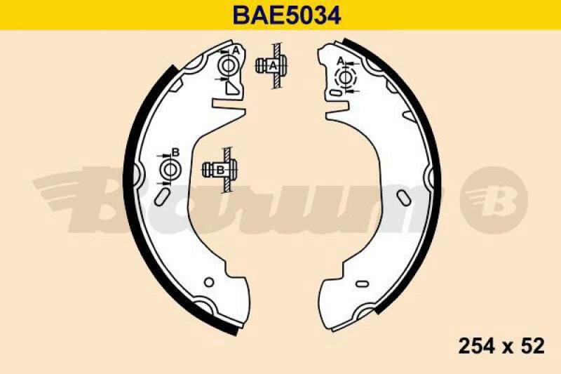 BARUM Bremsbackensatz