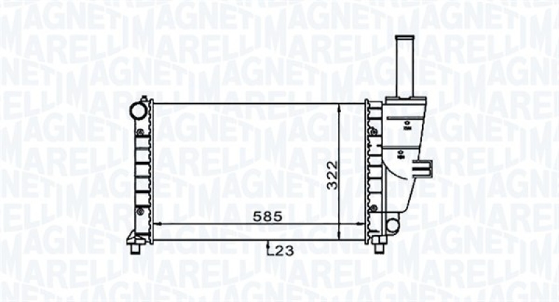 MAGNETI MARELLI Kühler, Motorkühlung