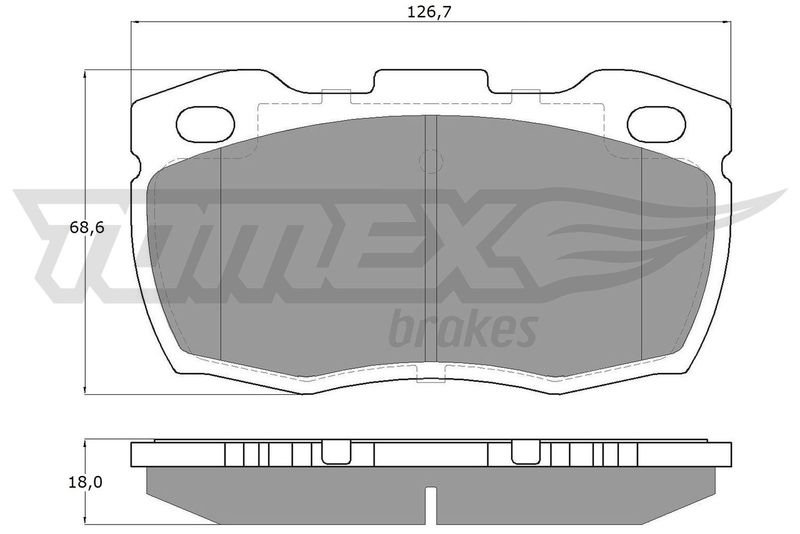 TOMEX Brakes Bremsbelagsatz, Scheibenbremse