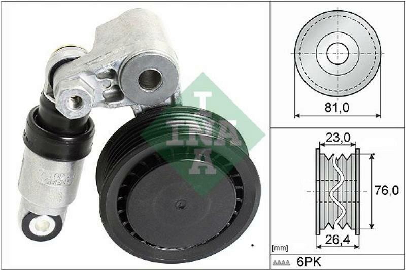 INA Tensioner Lever, v-ribbed belt