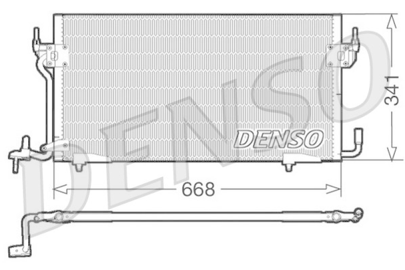 DENSO Kondensator, Klimaanlage