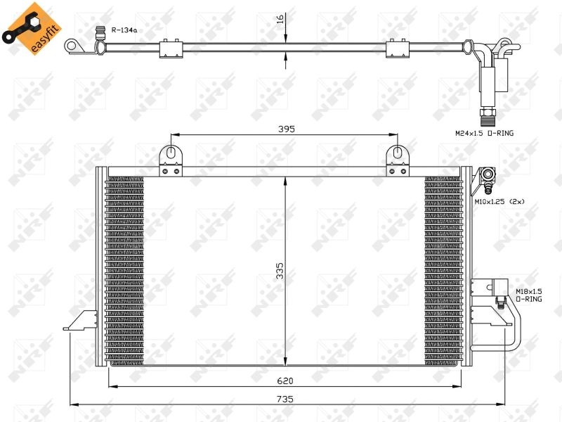 NRF Condenser, air conditioning