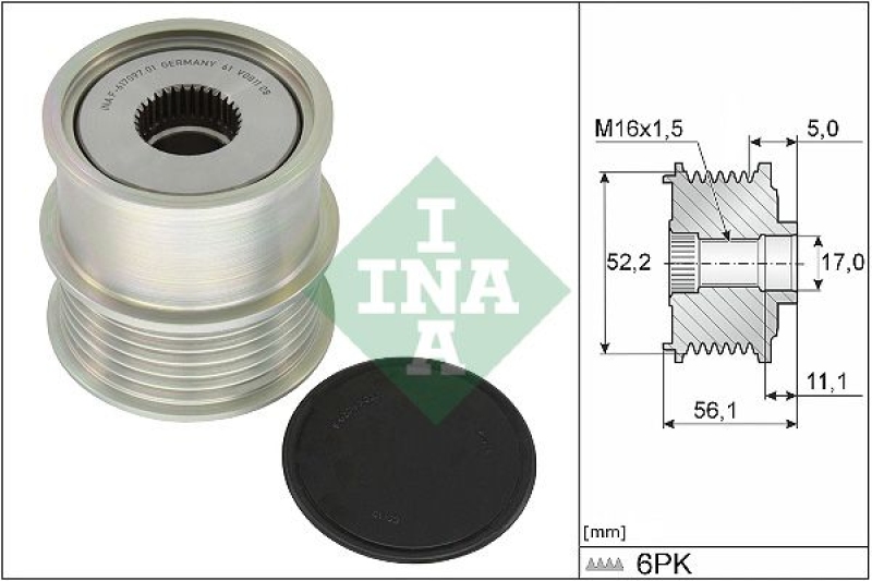 INA Alternator Freewheel Clutch