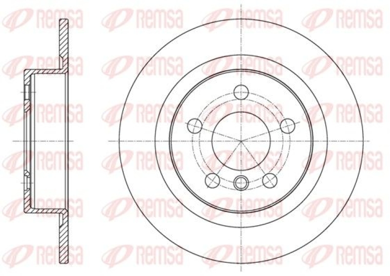 2x REMSA Brake Disc