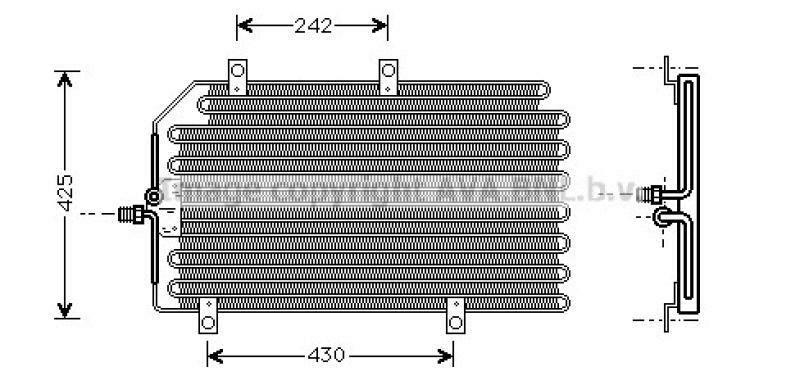AVA QUALITY COOLING Condenser, air conditioning
