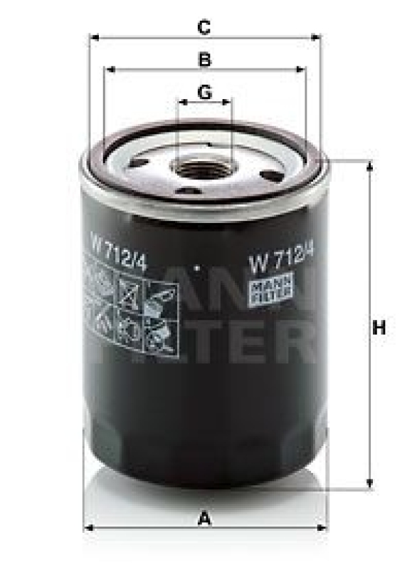MANN-FILTER Filter, operating hydraulics