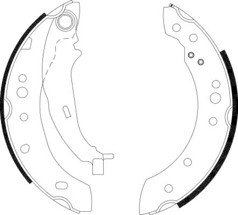 HELLA Brake Shoe Set