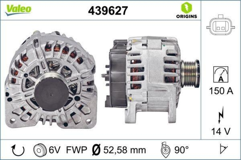 VALEO Generator VALEO ORIGINS NEW OE TECHNOLOGIE
