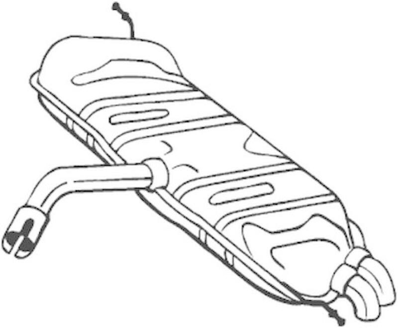 BOSAL Endschalld&auml;mpfer 233-461