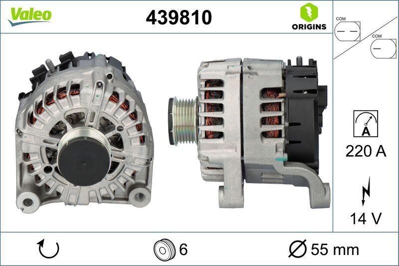 VALEO Generator VALEO ORIGINS NEW OE TECHNOLOGIE
