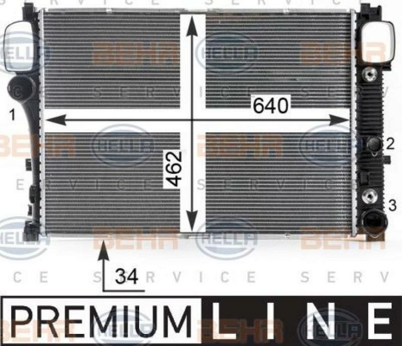 HELLA K&uuml;hler, Motork&uuml;hlung BEHR HELLA SERVICE *** PREMIUM LINE ***