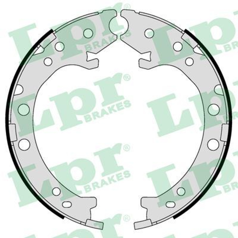 LPR Brake Shoe Set, parking brake