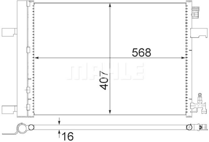 MAHLE Kondensator, Klimaanlage BEHR