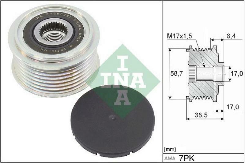 INA Generatorfreilauf 535 0318 10