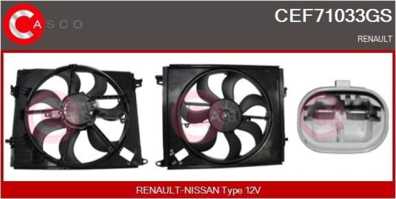 CASCO Elektromotor, Kühlerlüfter Genuine