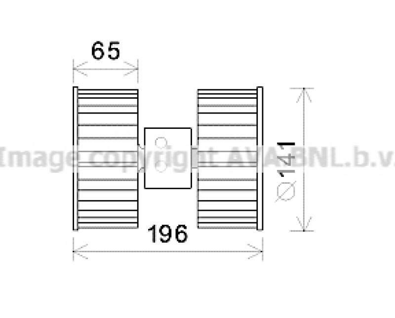 AVA QUALITY COOLING Elektromotor, Innenraumgebläse