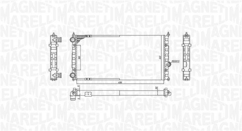 MAGNETI MARELLI Kühler, Motorkühlung