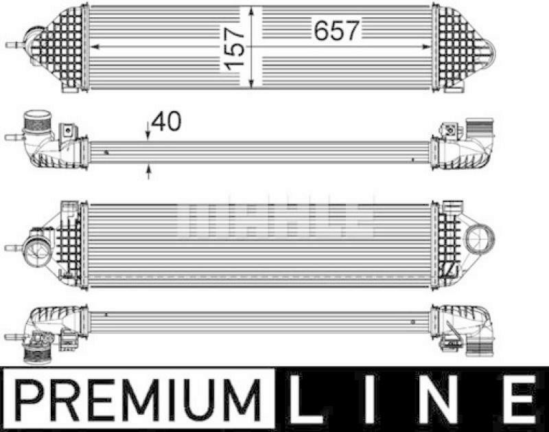 MAHLE Ladeluftkühler PREMIUM LINE