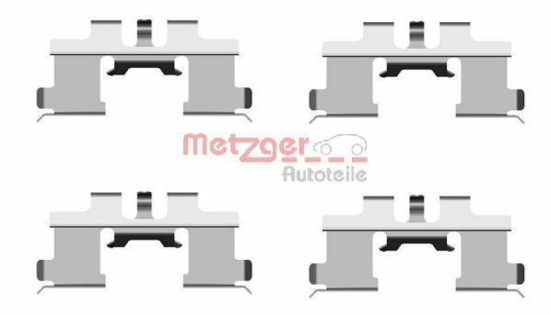 METZGER Accessory Kit, disc brake pad GREENPARTS