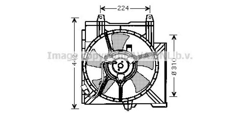 AVA QUALITY COOLING Fan, radiator