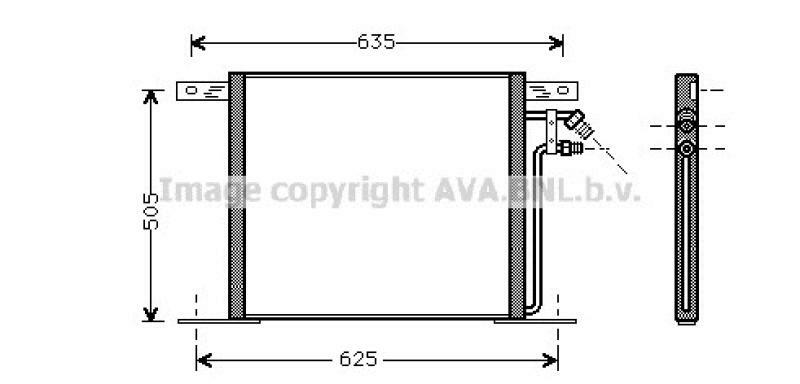 AVA QUALITY COOLING Condenser, air conditioning