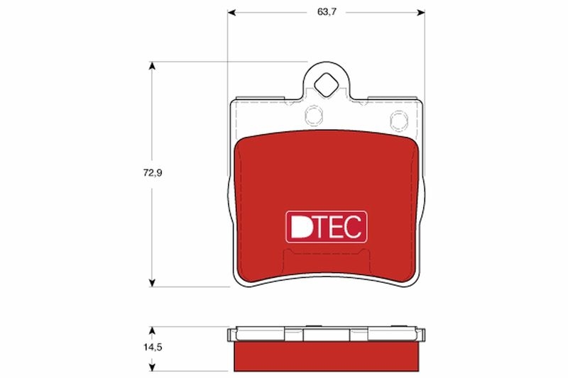 TRW Bremsbelagsatz, Scheibenbremse DTEC COTEC