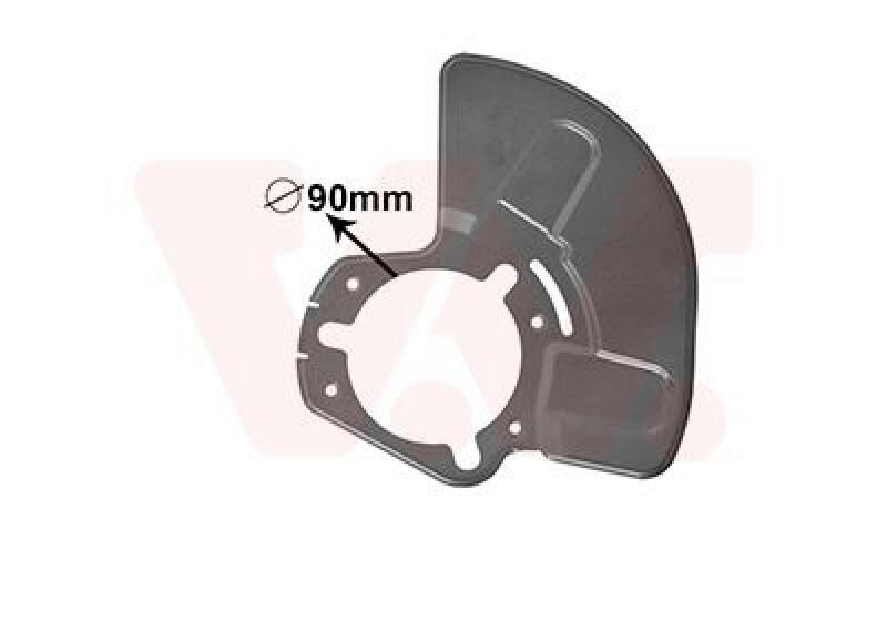 VAN WEZEL Splash Panel, brake disc