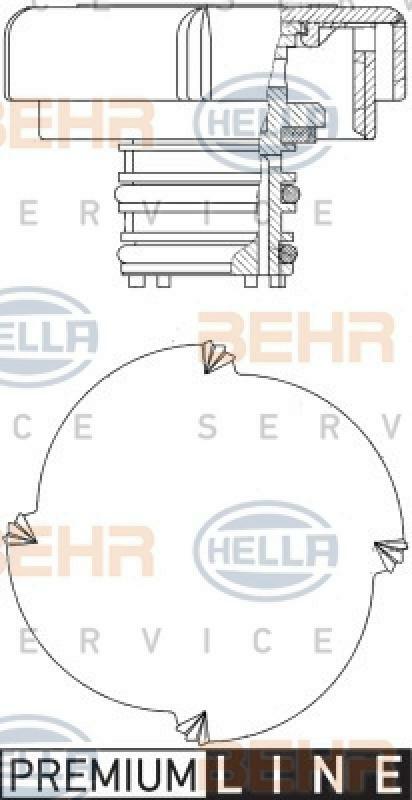 HELLA Sealing Cap, coolant tank BEHR HELLA SERVICE *** PREMIUM LINE ***