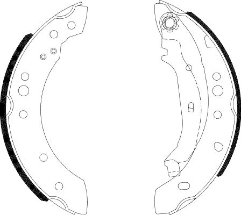 HELLA Bremsbackensatz 8DB 355 000-371