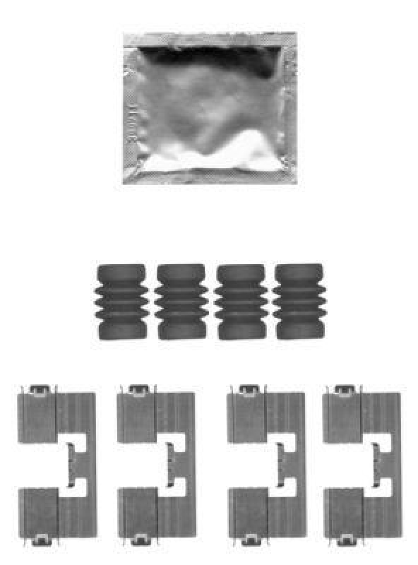 HELLA Accessory Kit, disc brake pad