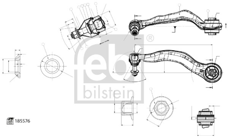 FEBI BILSTEIN Querlenker Lenker Radaufhängung