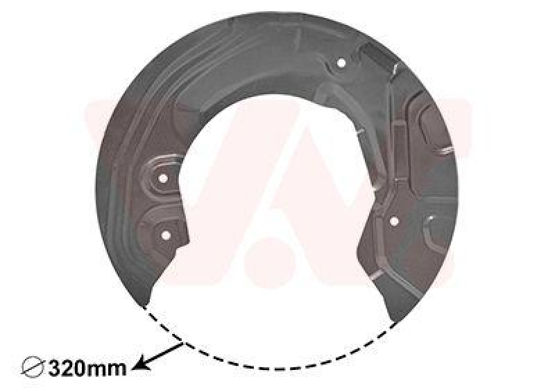 VAN WEZEL Splash Panel, brake disc