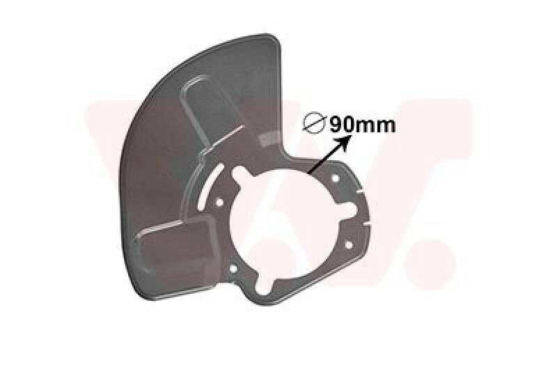 VAN WEZEL Splash Panel, brake disc