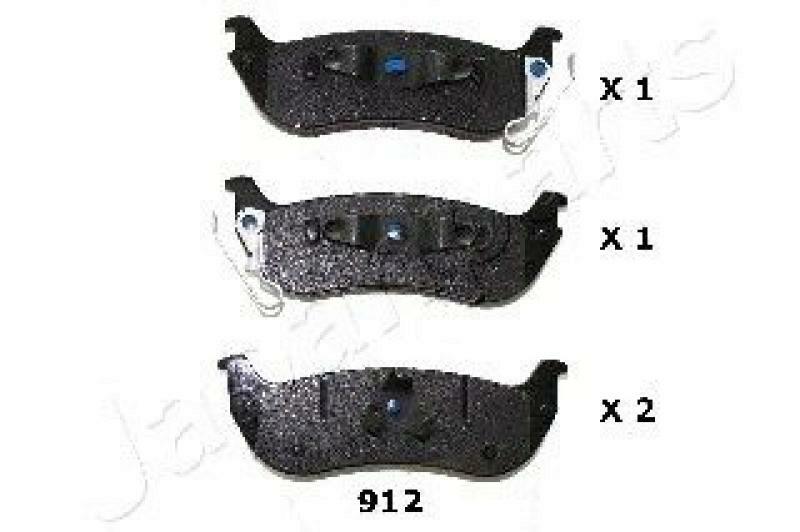 JAPANPARTS Bremsbelagsatz, Scheibenbremse PP-912AF