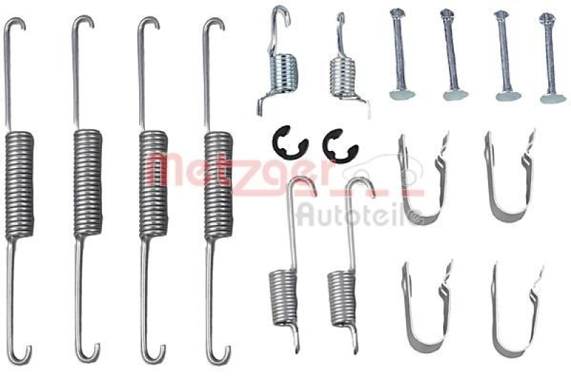METZGER Zubeh&ouml;rsatz Bremsbacken Trommelbremse Montagesatz 105-0636