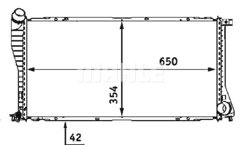 MAHLE Radiator, engine cooling BEHR