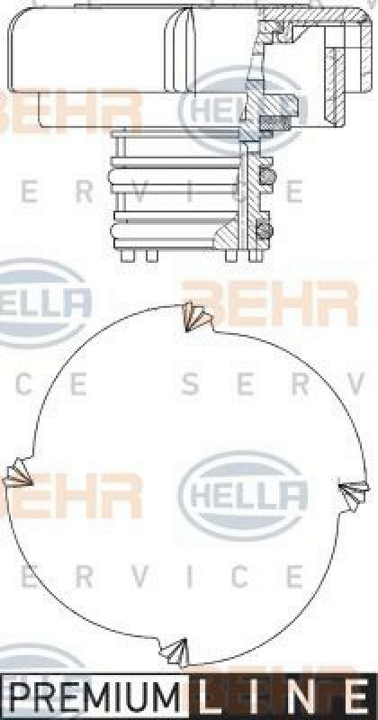 HELLA Sealing Cap, coolant tank BEHR HELLA SERVICE *** PREMIUM LINE ***