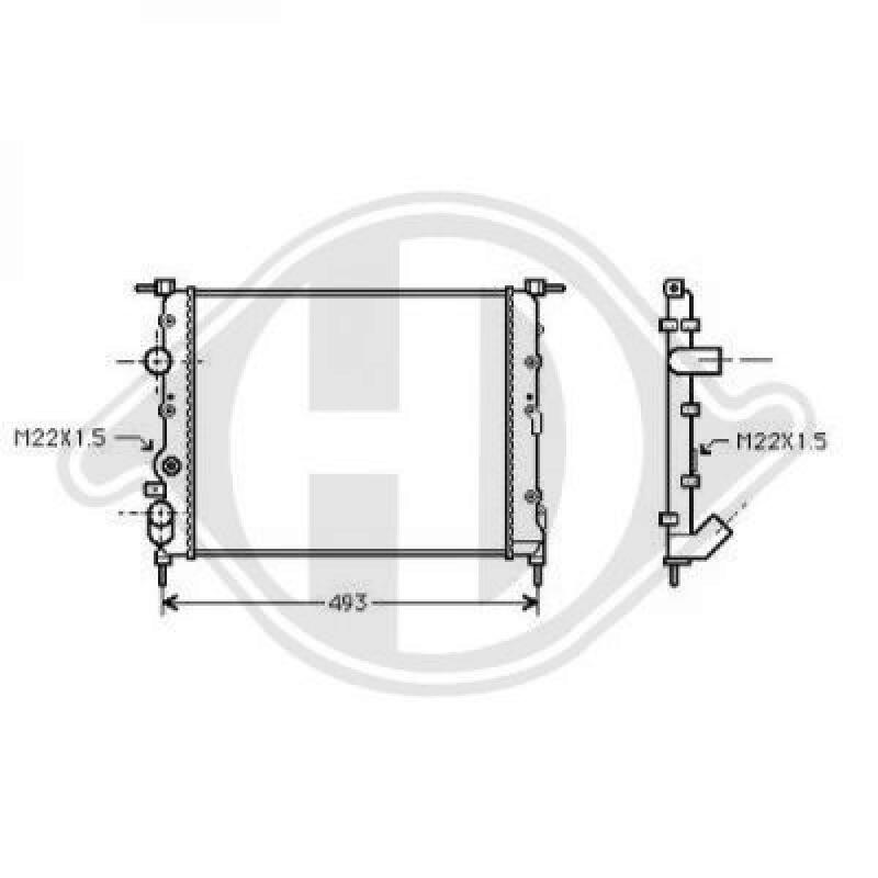 DIEDERICHS Radiator, engine cooling DIEDERICHS Climate