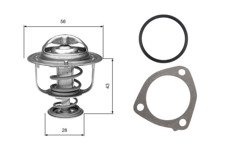GATES Thermostat, coolant
